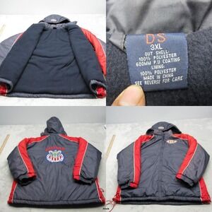Chivas Jacket Mens 3XL DS Blue‎ Red Hood Fleece Lined Guadalajara Vintage